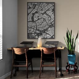 City Map Groningen gemaakt van PET-vilt