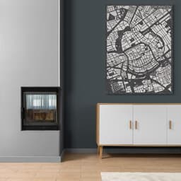 Groningen City Map PET-vilt