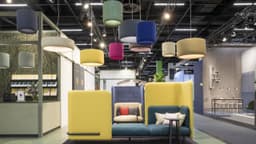 Akoestische lamp verkrijgbaar in twaalf kleuren vilt