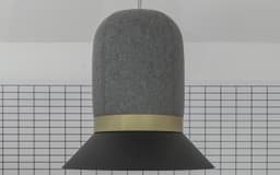 Akoestische lamp - dempend in midden en hoogfrequent