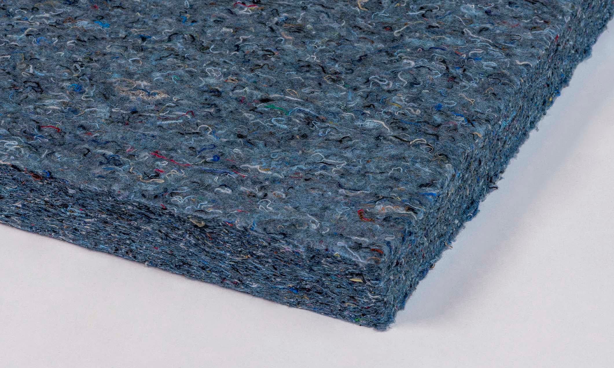 Geluidabsorptie gemaakt uit recycled materiaal.