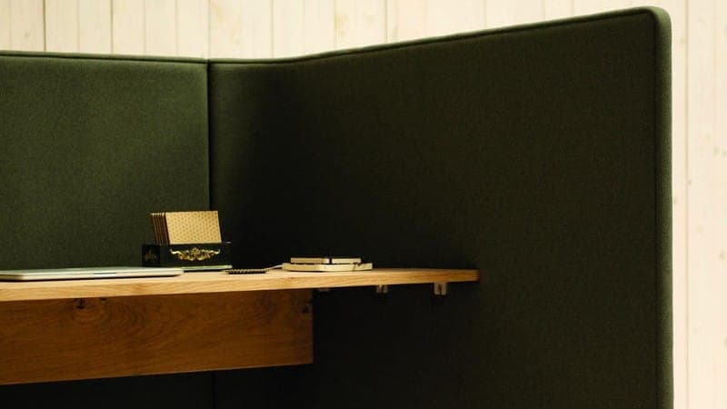 BuzziSpace - BuzziTemp - Gestoffeerd akoestisch bureauscherm