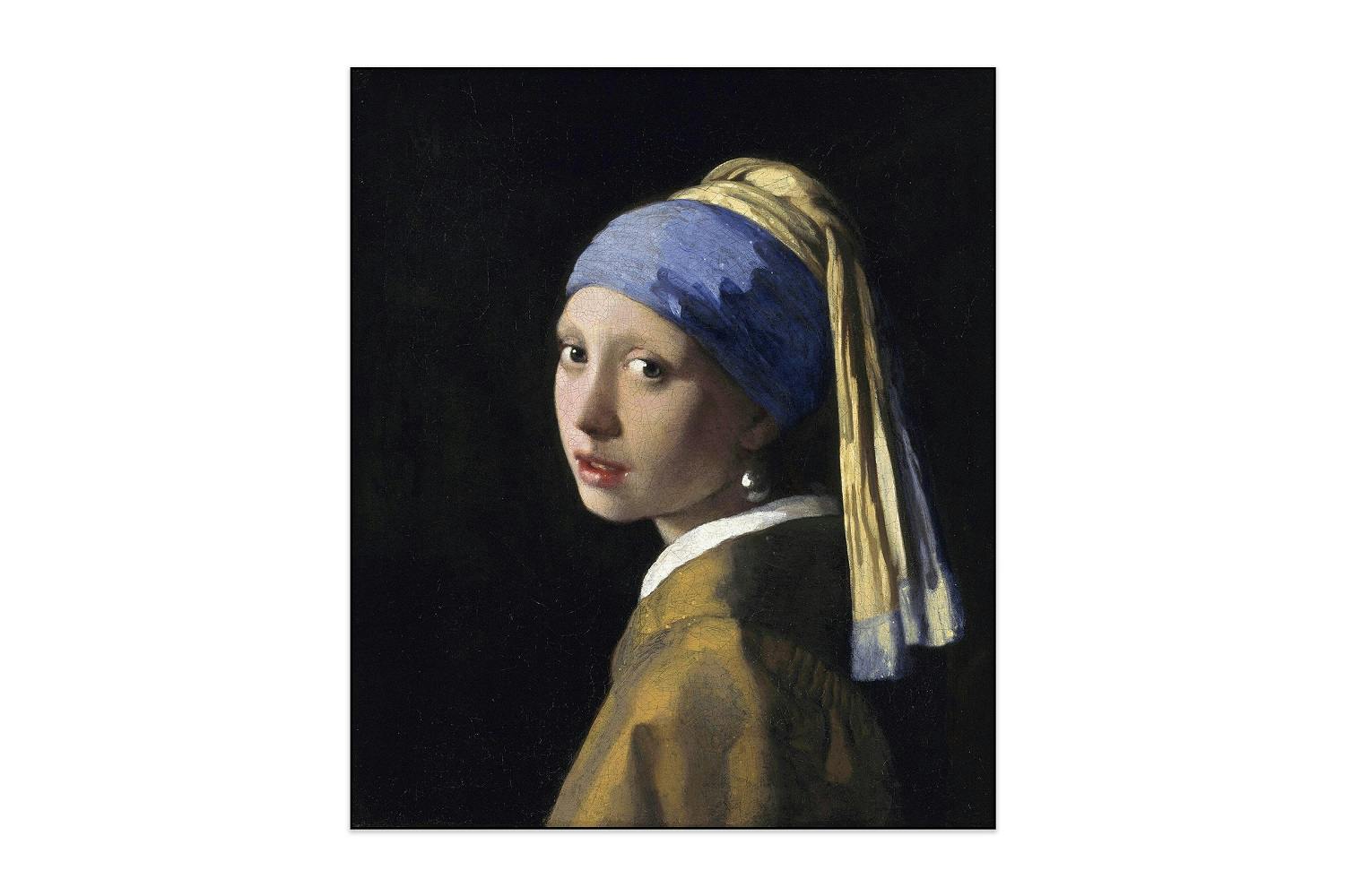 Akoestisch schilderij - Johannes Vermeer - Meisje met de parel