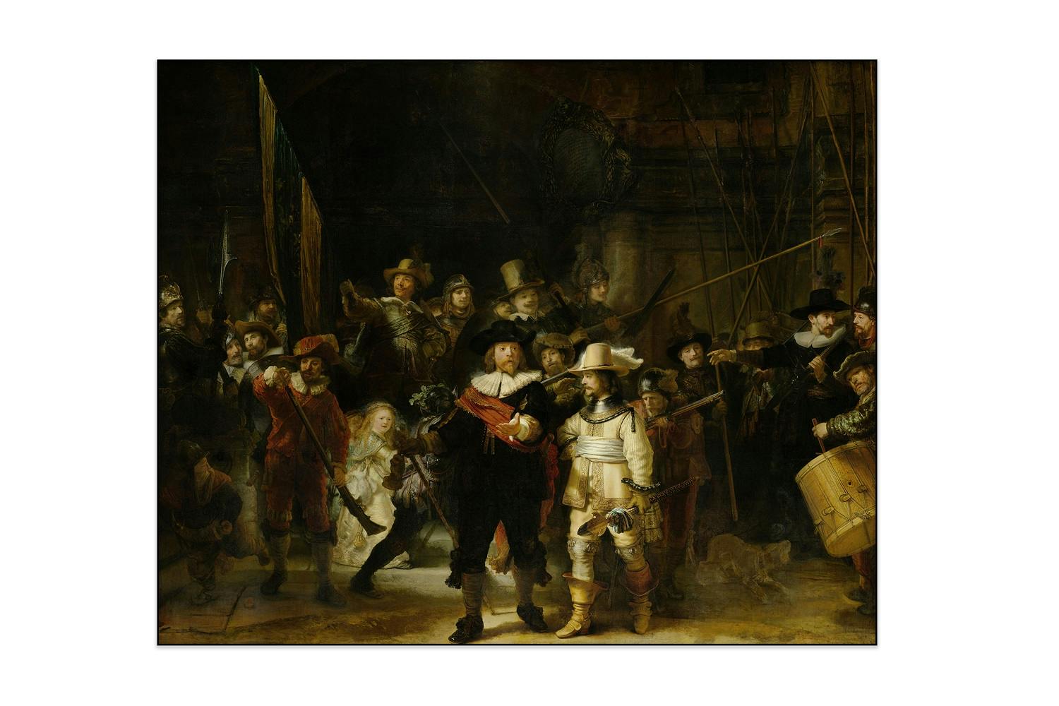 Akoestisch schilderij -  Rembrandt van Rijn - De Nachtwacht
