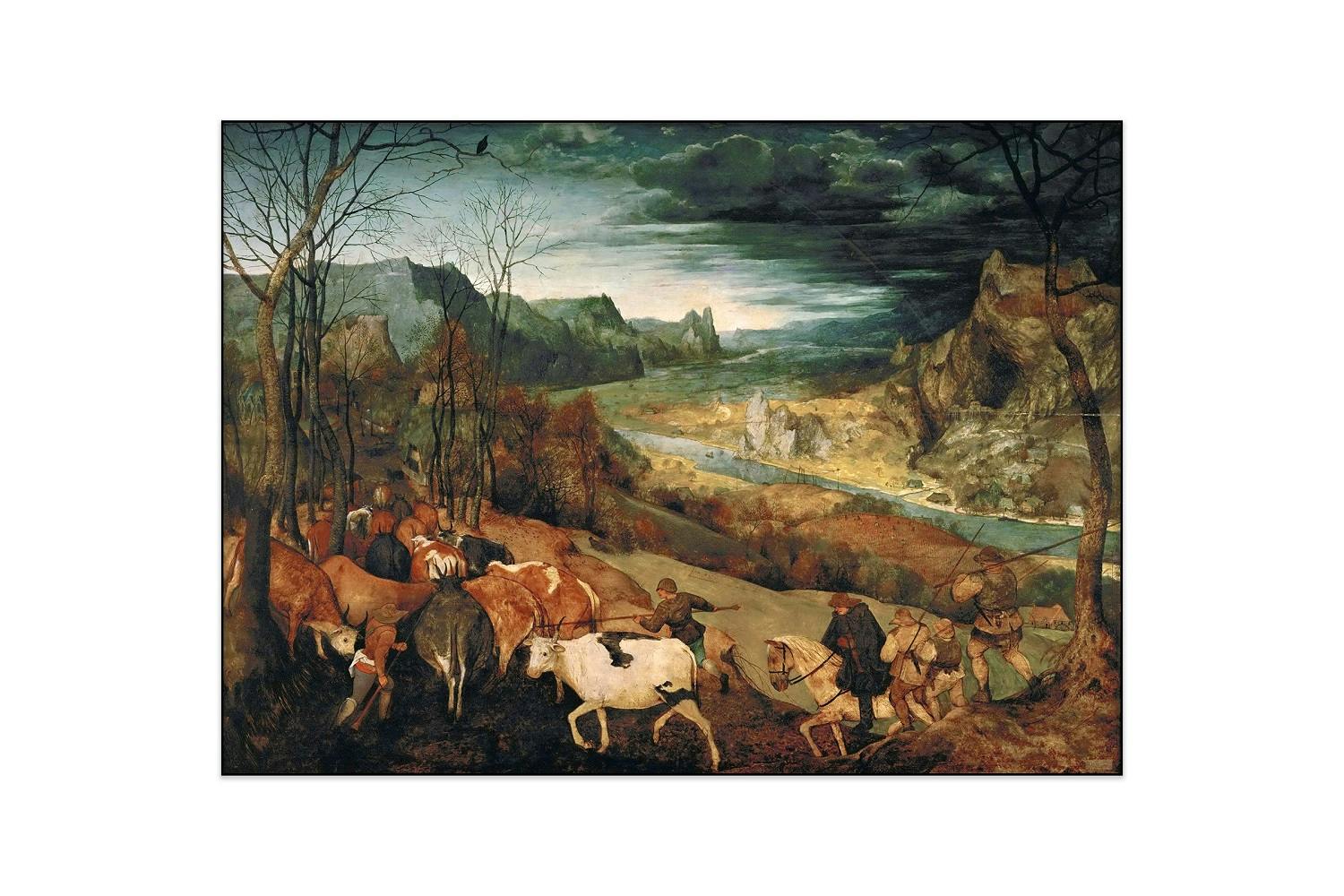 Akoestisch schilderij - Pieter Bruegel de Oude - De terugkeer van de kudde