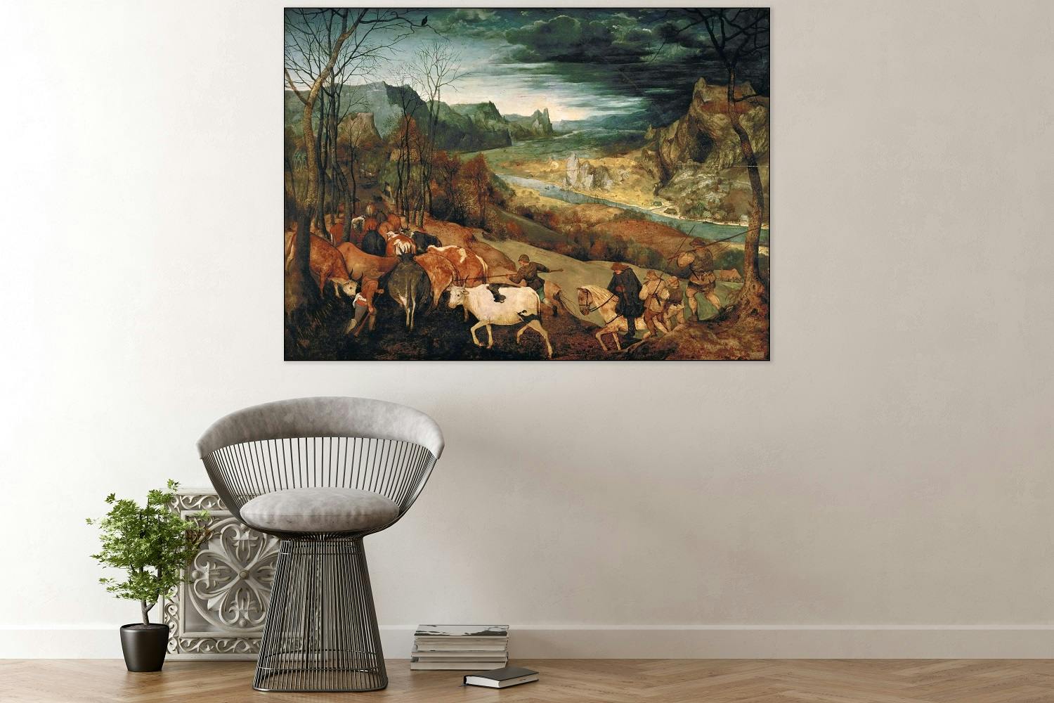 Fotopaneel Pieter Bruegel de Oude - De terugkeer van de kudde