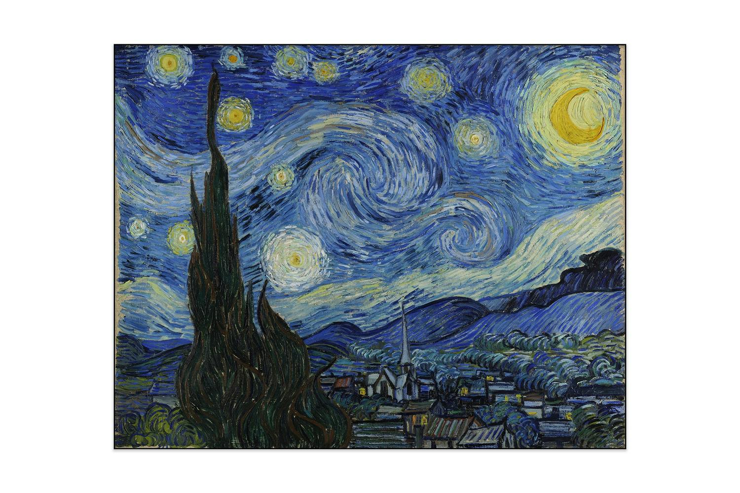 Akoestisch schilderij - Vincent van Gogh - De sterrennacht