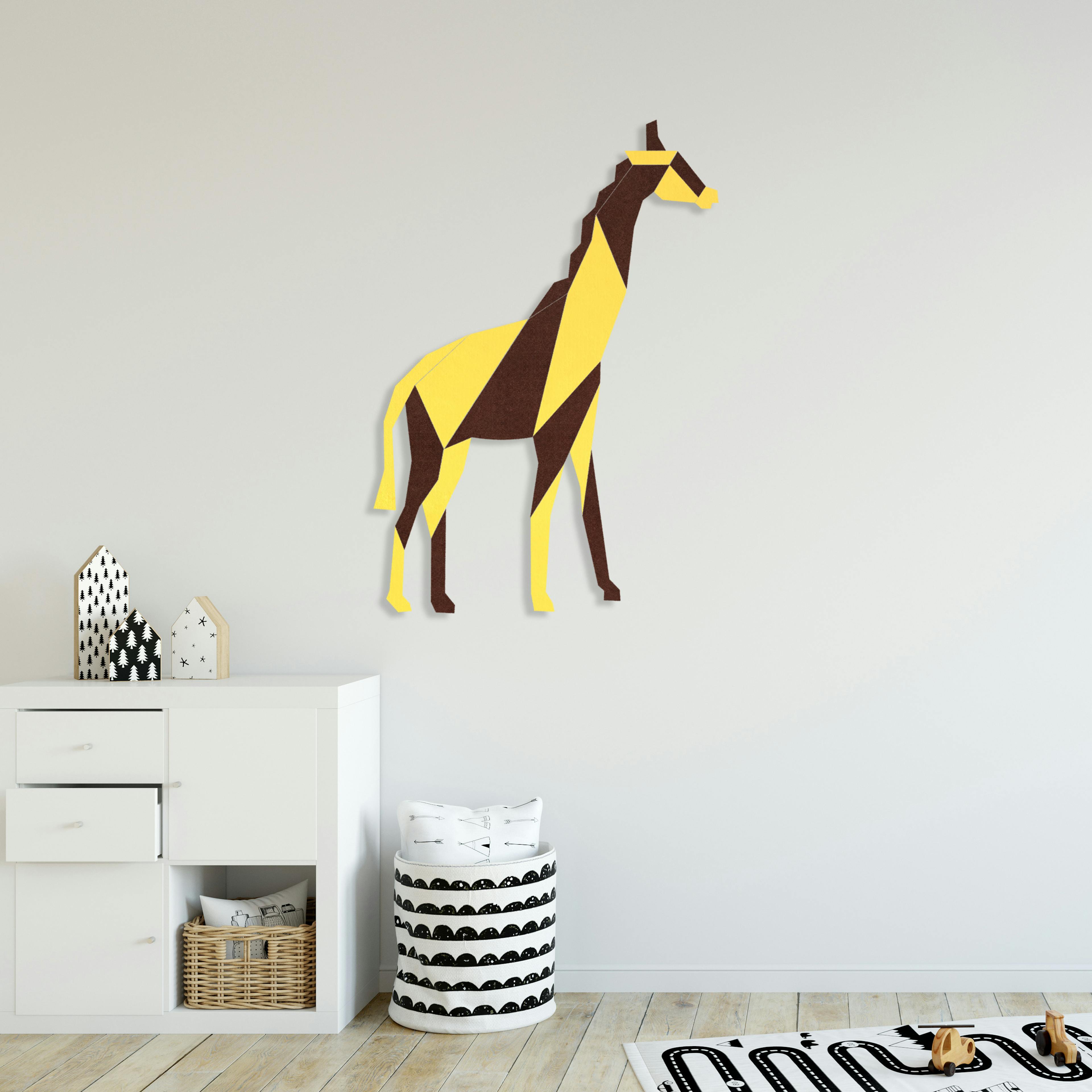 Giraffe wanddecoratie - Kinderkamer - PET-vilt