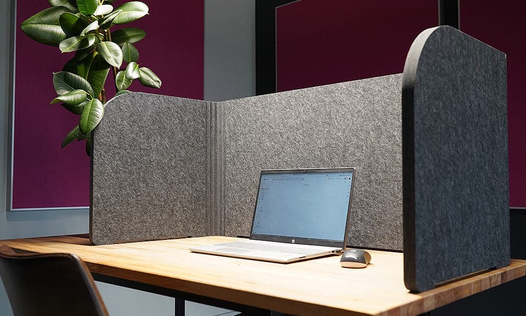 Akoestisch tafelscherm pet-vilt