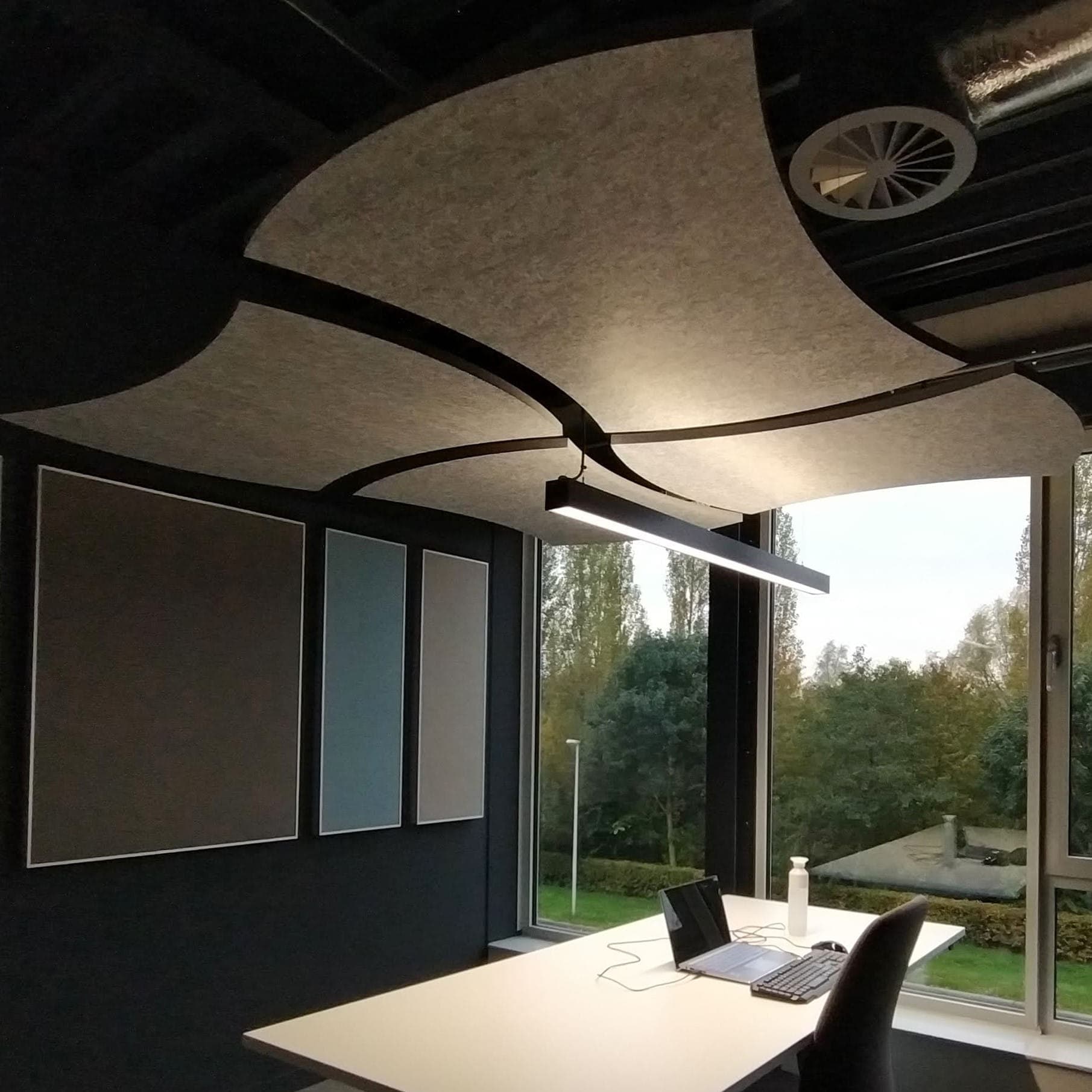 EASYfelt akoestische plafondeilanden Curved