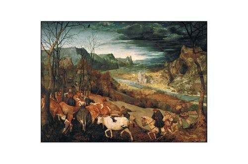 Akoestisch schilderij - Pieter Bruegel de Oude - De terugkeer van de kudde